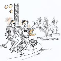 Selas ir meras. Adomo Žilinsko karikatūra