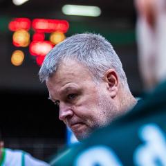 Alytaus krepšinio komandos treneris A. Jurkūnas