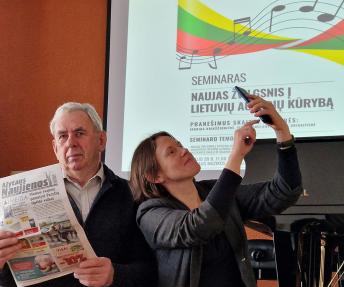 Rimantas Jočys ir Justina Jočytė-Orinienė. Zi­tos Stan­ke­vi­čie­nės nuotr.